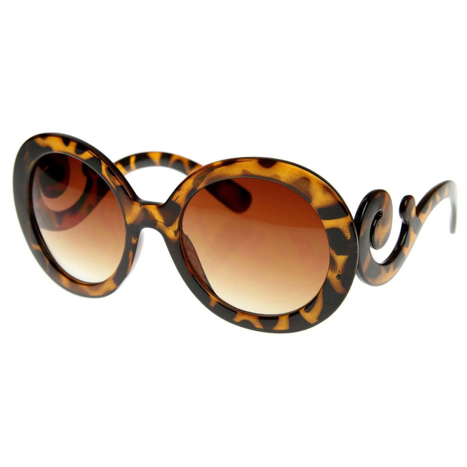 Celebrity Round Swirl Arm Sunglasses 8410 sold by ZeroUV product image thumbnail 5
