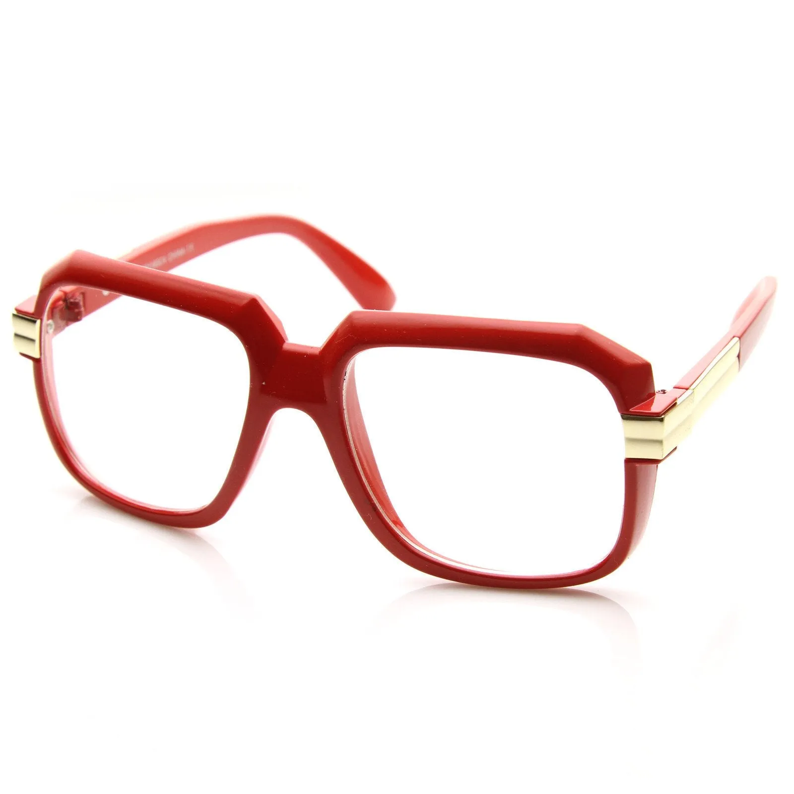 Party Retro Neon Color Square Clear Lens Glasses 8721 sold by ZeroUV product image thumbnail 3