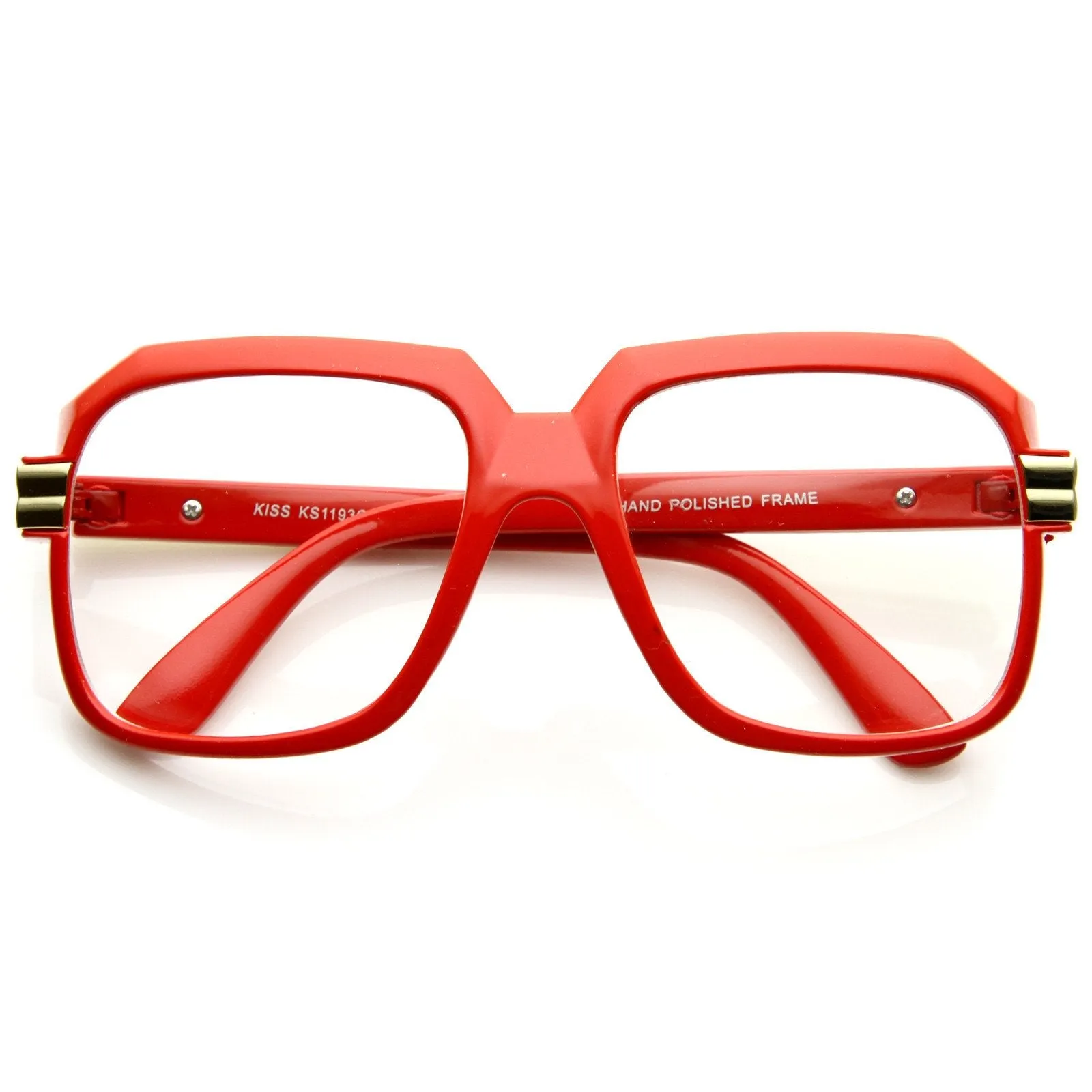 Party Retro Neon Color Square Clear Lens Glasses 8721 sold by ZeroUV product image thumbnail 4