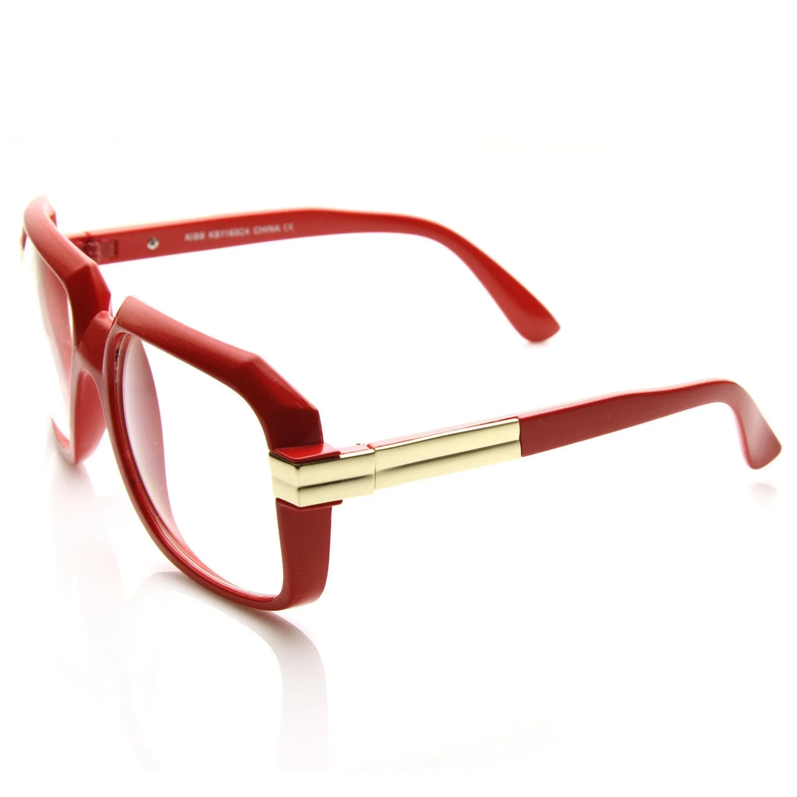 Party Retro Neon Color Square Clear Lens Glasses 8721 sold by ZeroUV product image thumbnail 5