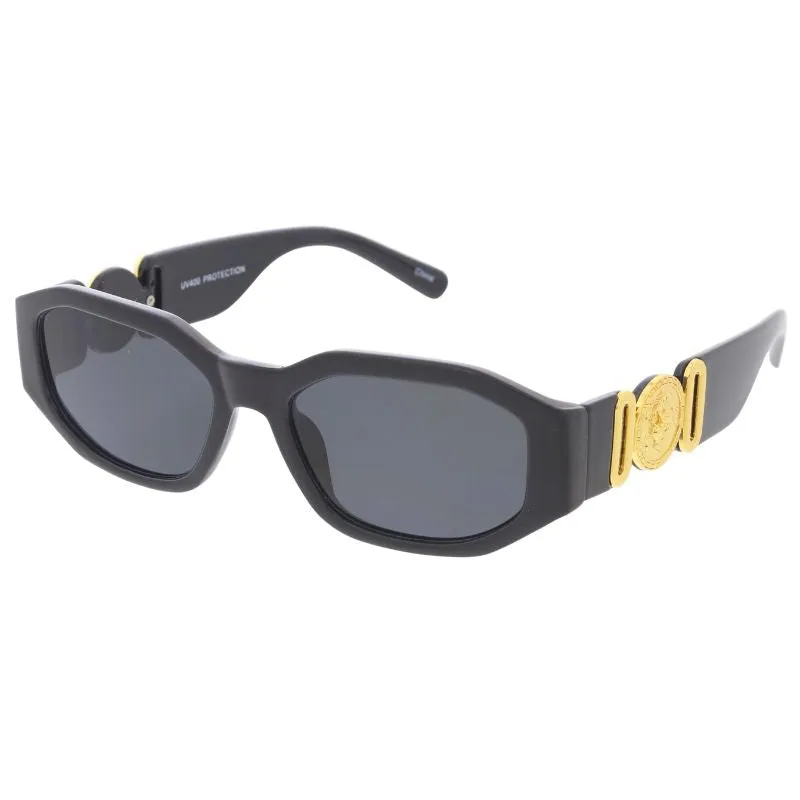 Geometric Oval Designer Fashion Sunglasses D331 sold by ZeroUV product image thumbnail 3