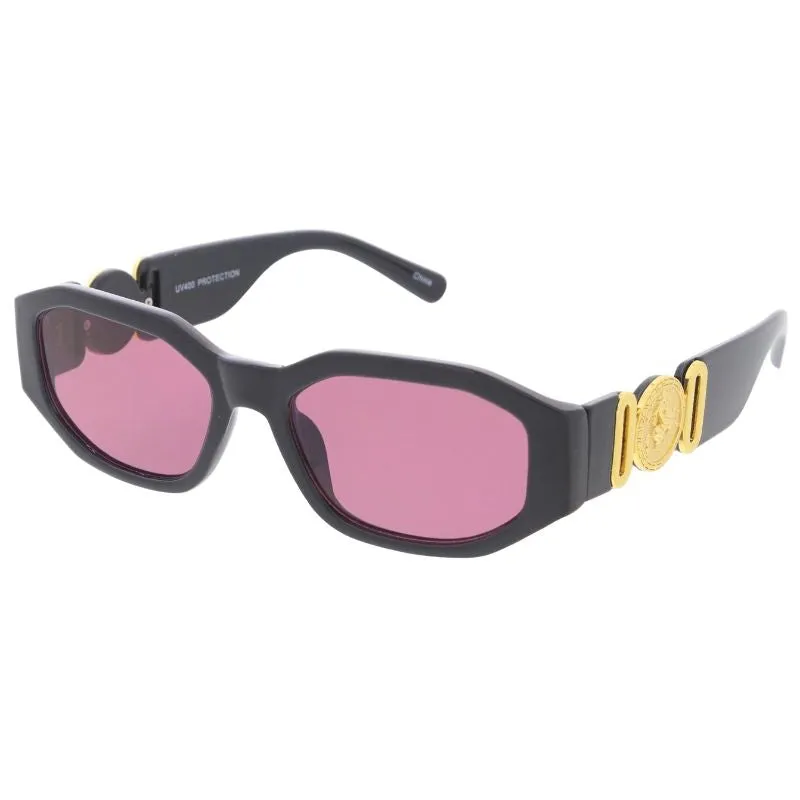 Geometric Oval Designer Fashion Sunglasses D331 sold by ZeroUV product image thumbnail 2