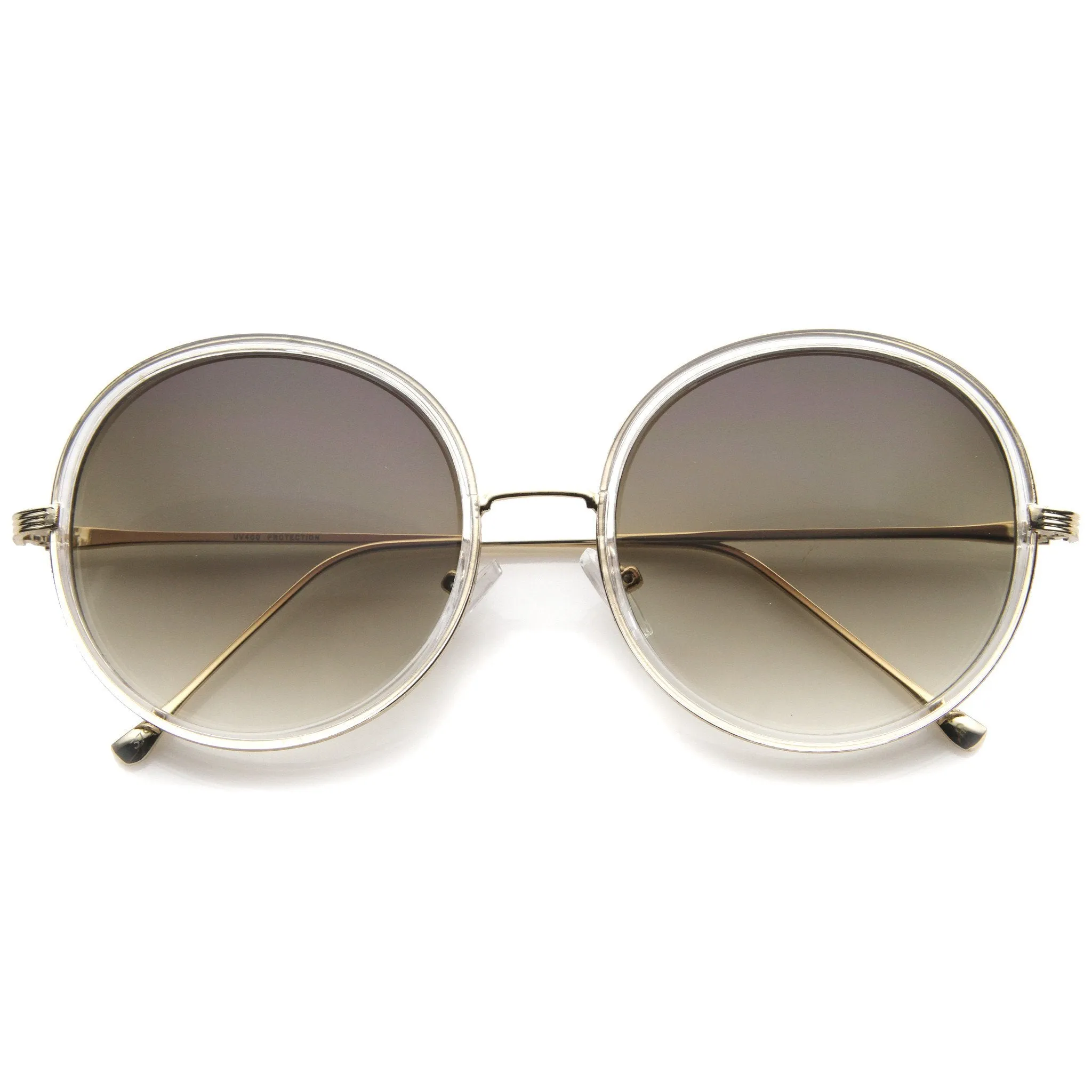 Women's Retro Indie Slim Round Sunglasses A147 sold by ZeroUV product image thumbnail 4