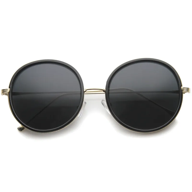 Women's Retro Indie Slim Round Sunglasses A147 sold by ZeroUV