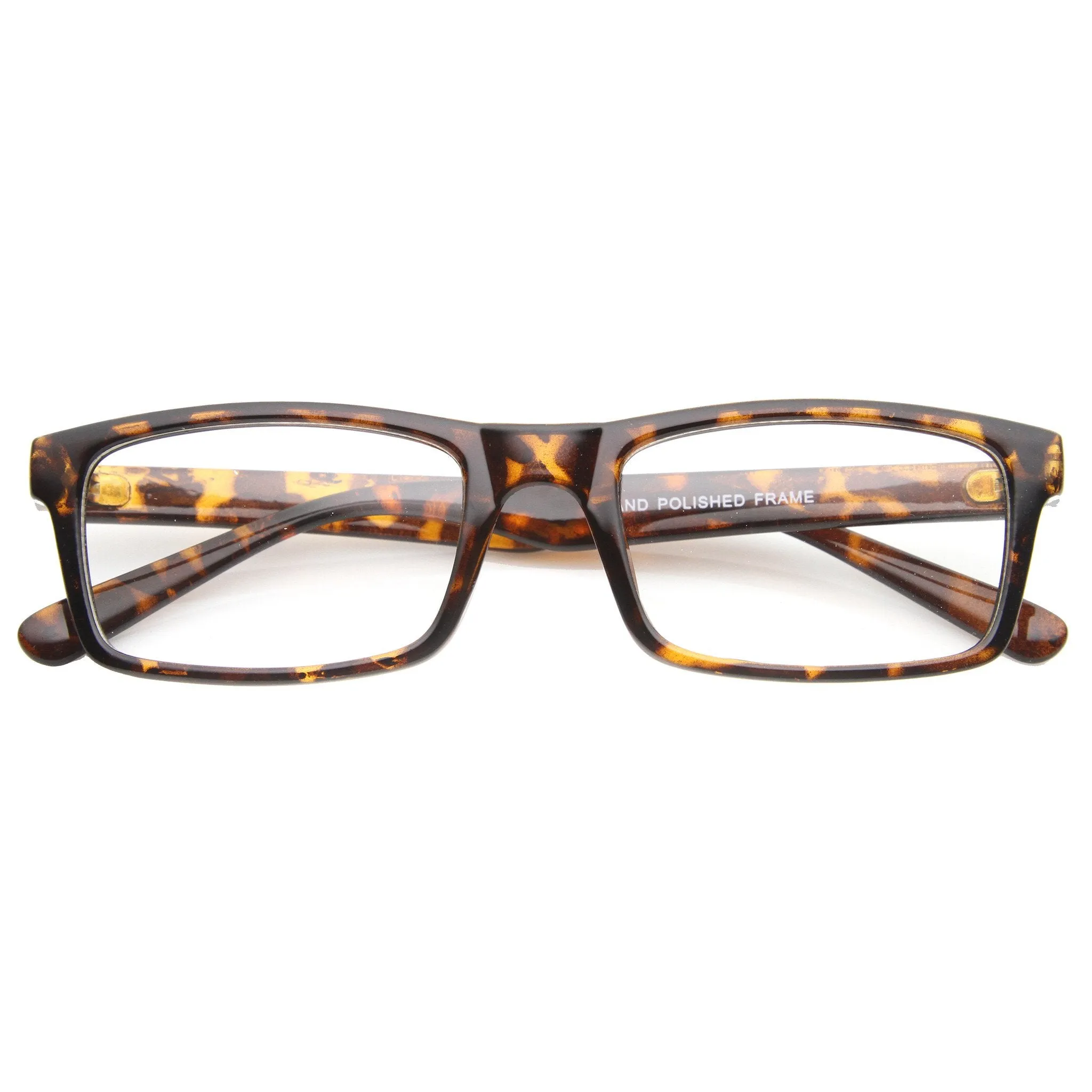 Dapper Rectangle RX Optical Clear Lens Glasses 9882 sold by ZeroUV