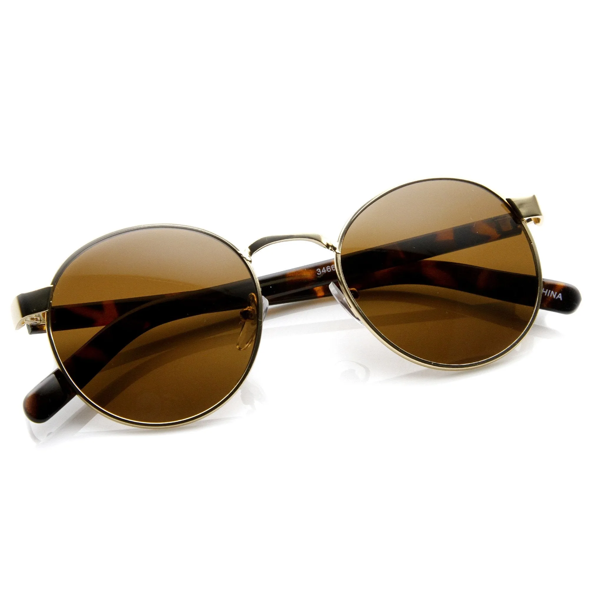 Vintage Inspired Dapper Round P3 Spectacle Sunglasses 9137 sold by ZeroUV product image thumbnail 3