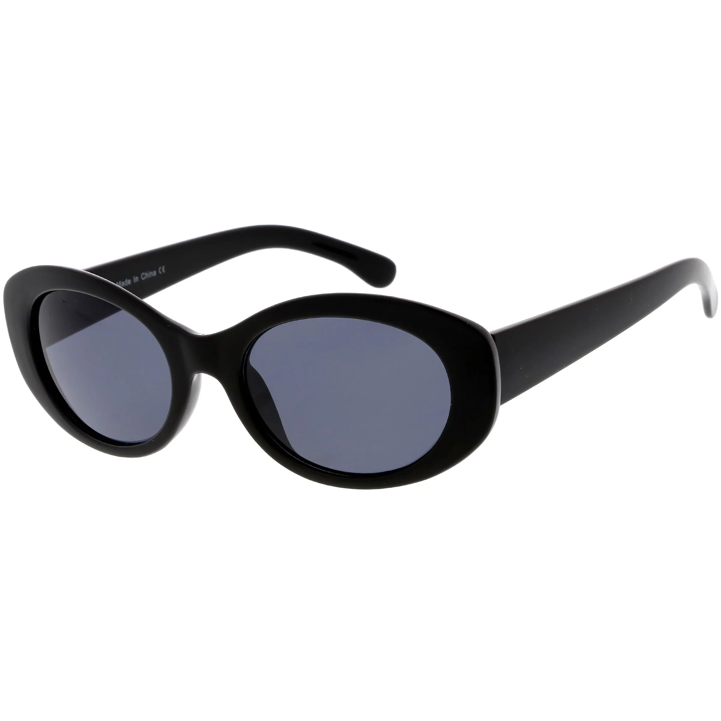 Women's Retro Oval Clout Thick Frame Sunglasses C867 sold by ZeroUV product image thumbnail 4