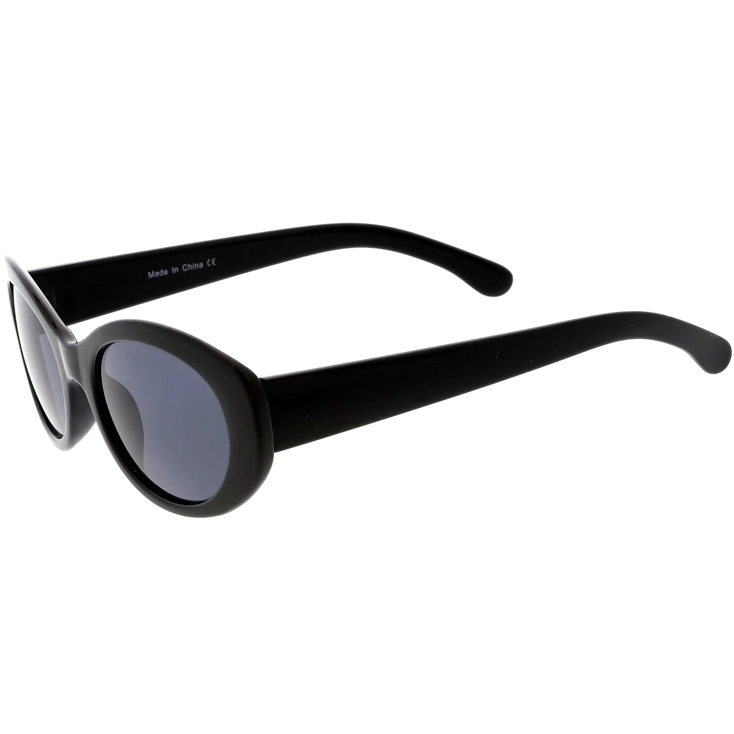 Women's Retro Oval Clout Thick Frame Sunglasses C867 sold by ZeroUV product image thumbnail 5