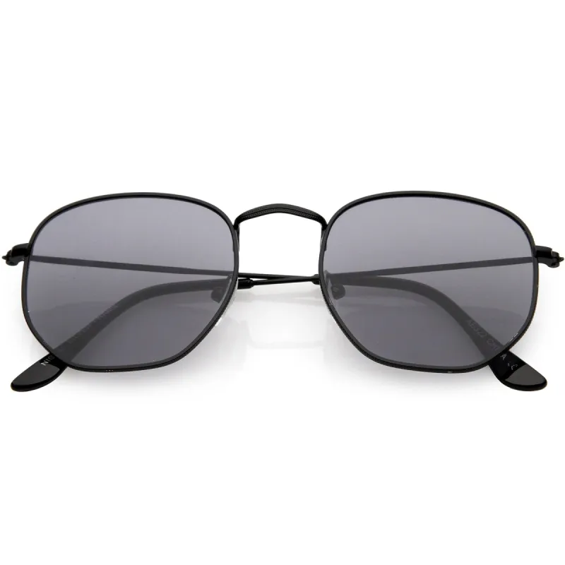 Retro Modern Indie Dapper Geometric Metal Sunglasses C478 sold by ZeroUV
