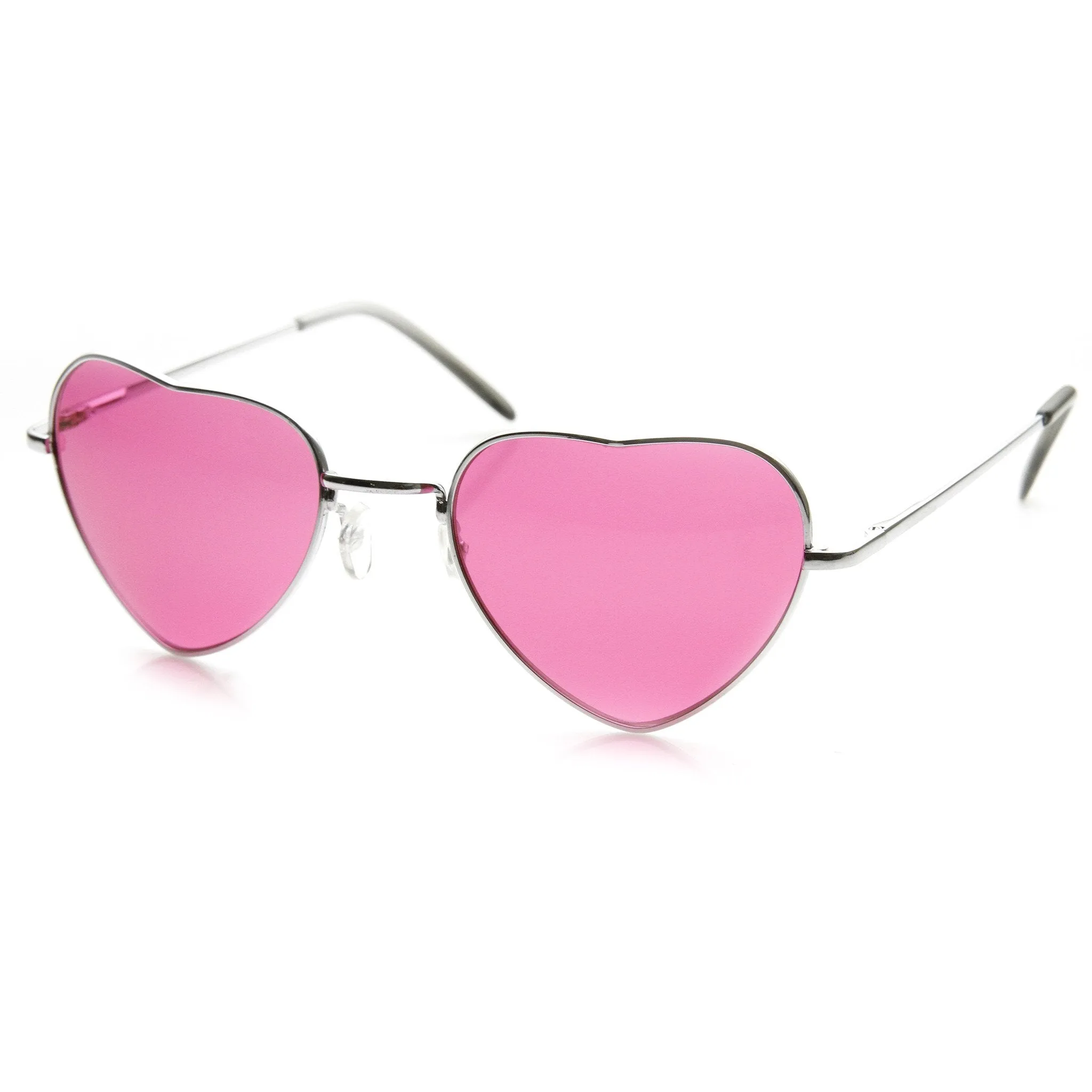 Cute Womens Heart Shaped Metal Sunglasses With Color Lenses 9416 sold by ZeroUV product image thumbnail 5