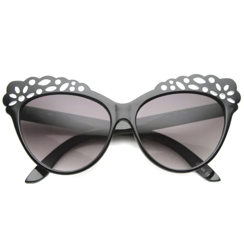 Women's Cat Eye Lace Pattern Festival Sunglasses 9969 sold by ZeroUV