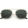 Vintage Dapper Square Crossbar Metal Aviator Sunglasses C959 sold by ZeroUV