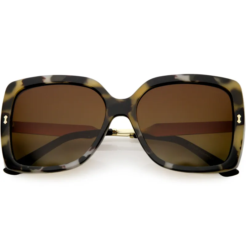 Women's Premium Oversize Square Polarized Lens Sunglasses C884 sold by ZeroUV