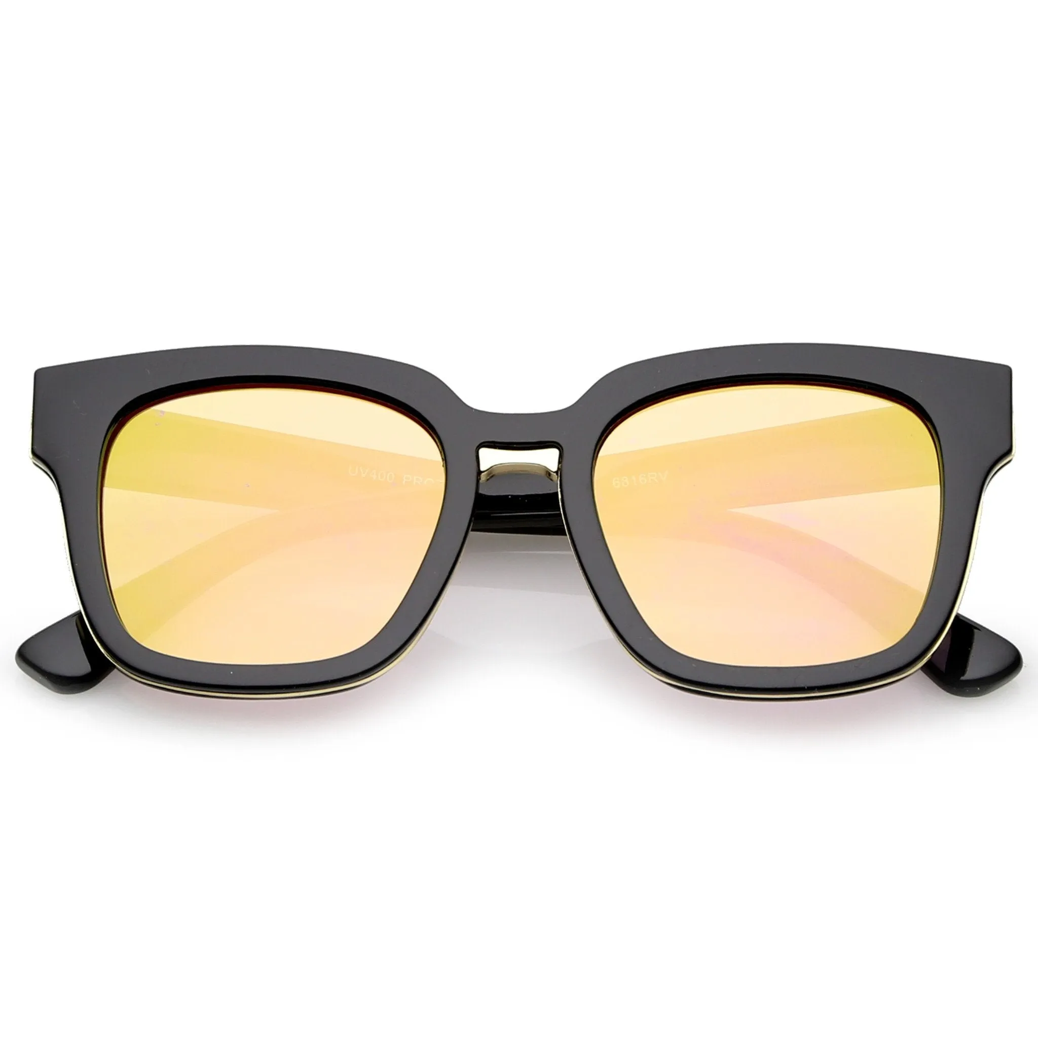 Modern Mirrored Flat Lens Multi Layer Sunglasses A648 sold by ZeroUV