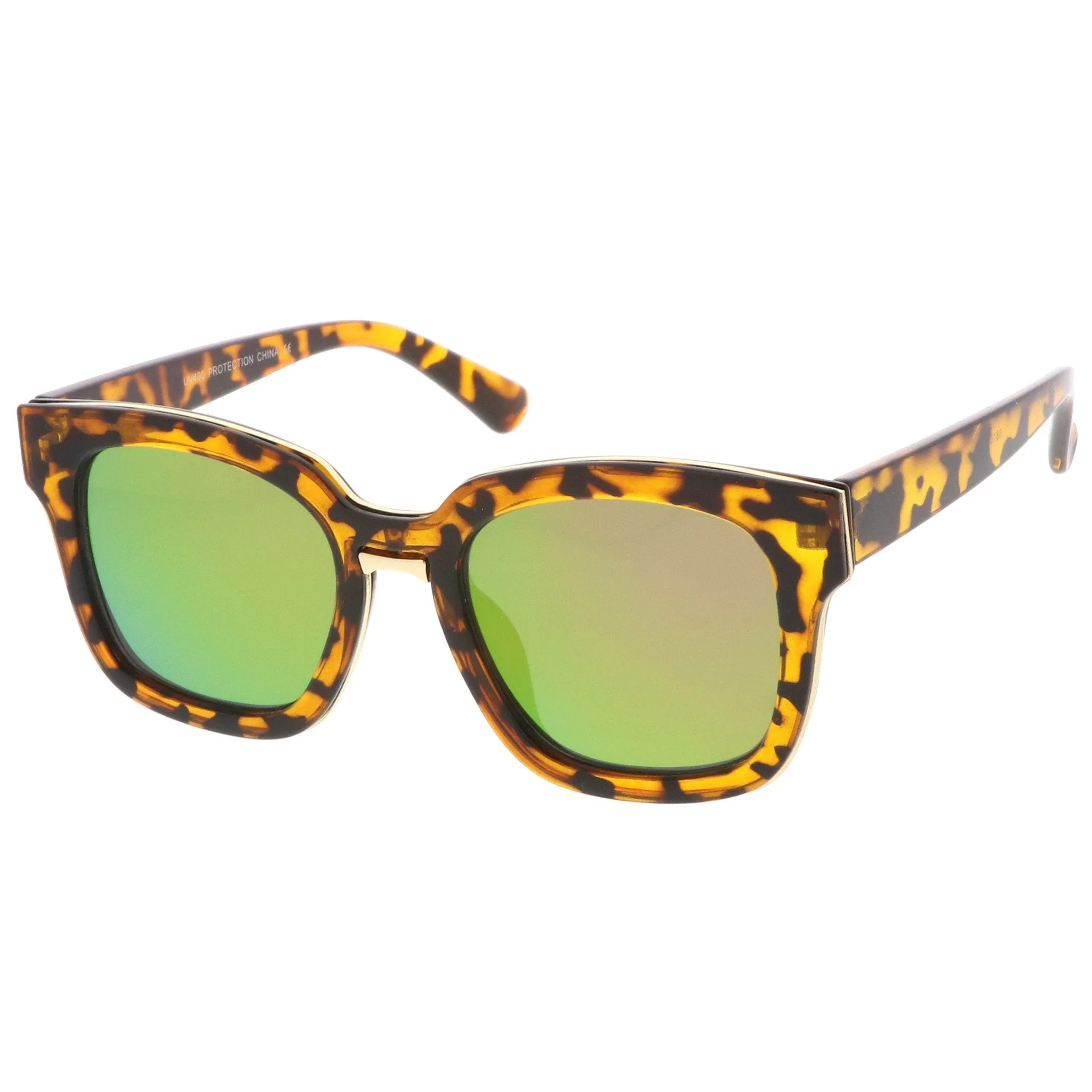 Modern Mirrored Flat Lens Multi Layer Sunglasses A648 sold by ZeroUV product image thumbnail 4