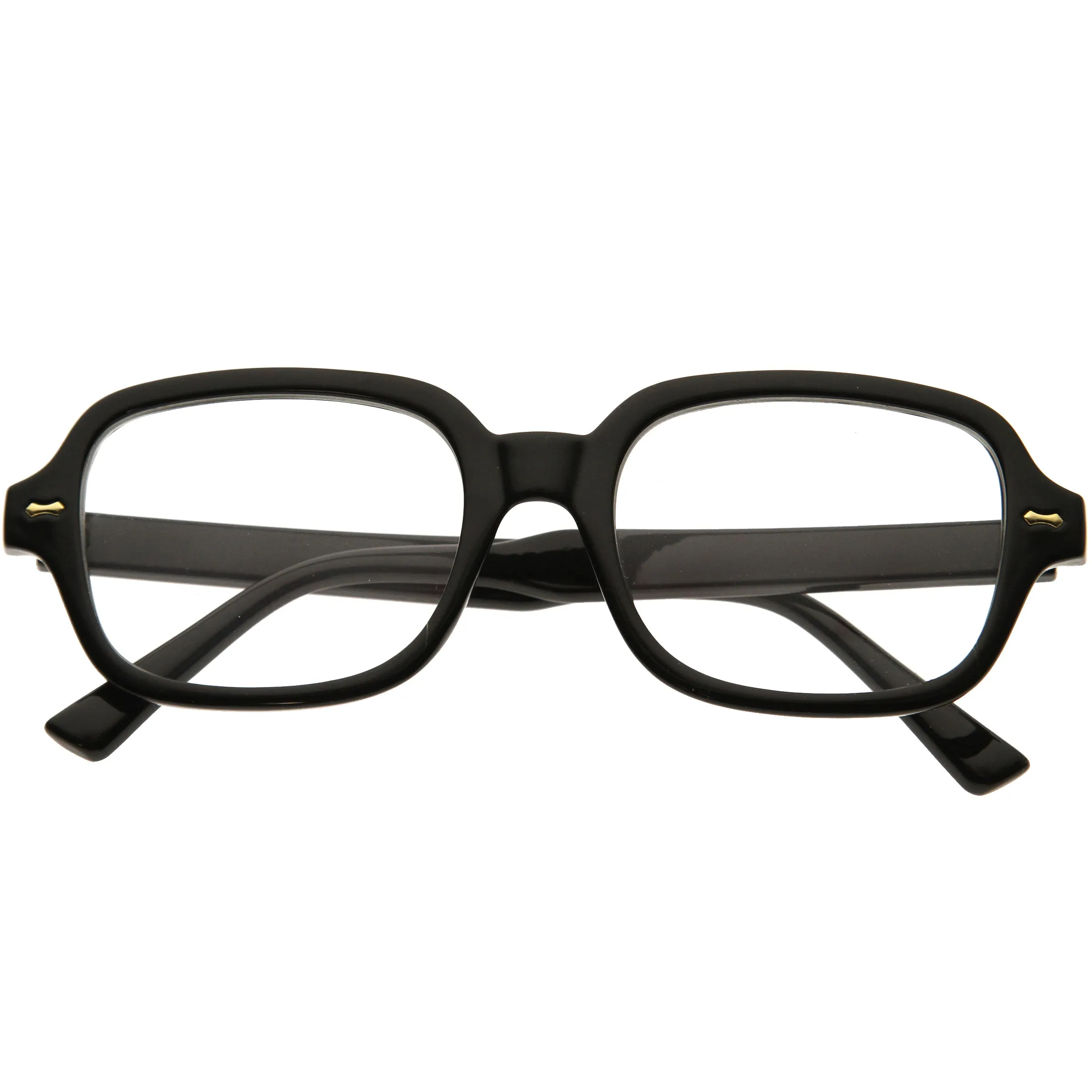 Classy Retro Vintage Square Horn Rimmed Sunglasses D307 sold by ZeroUV product image thumbnail 4