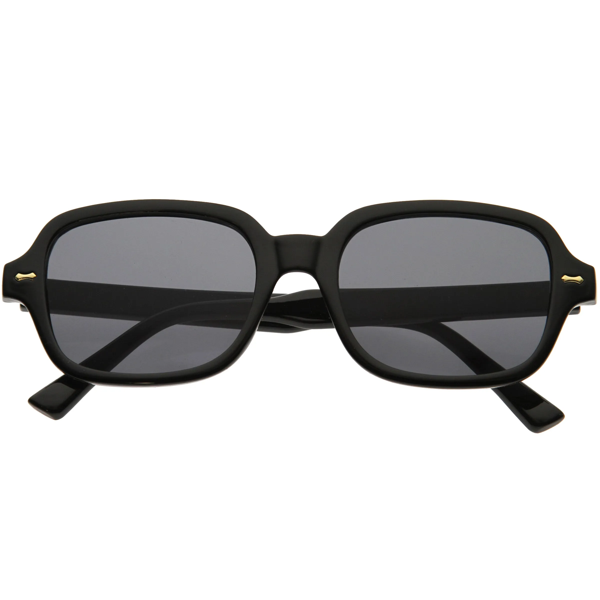 Classy Retro Vintage Square Horn Rimmed Sunglasses D307 sold by ZeroUV