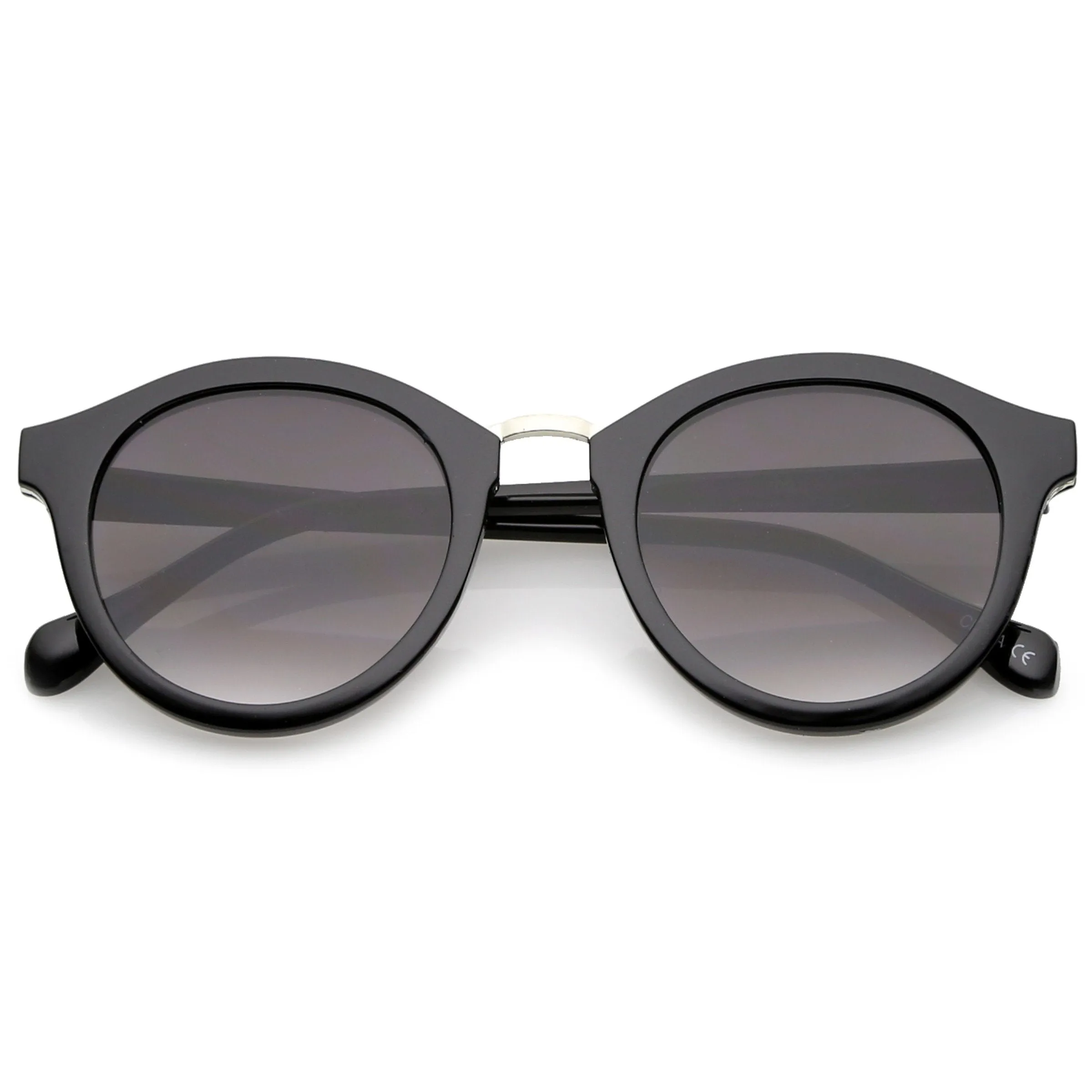 Vintage Dapper Round P3 Horned Rim Sunglasses C127 sold by ZeroUV product image thumbnail 2