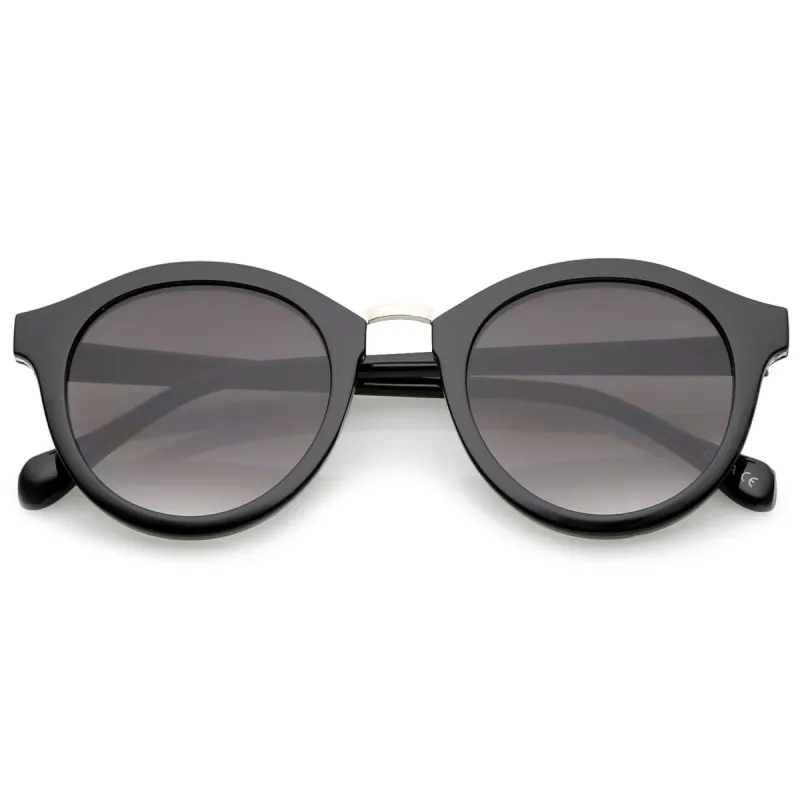 Vintage Dapper Round P3 Horned Rim Sunglasses C127 sold by ZeroUV