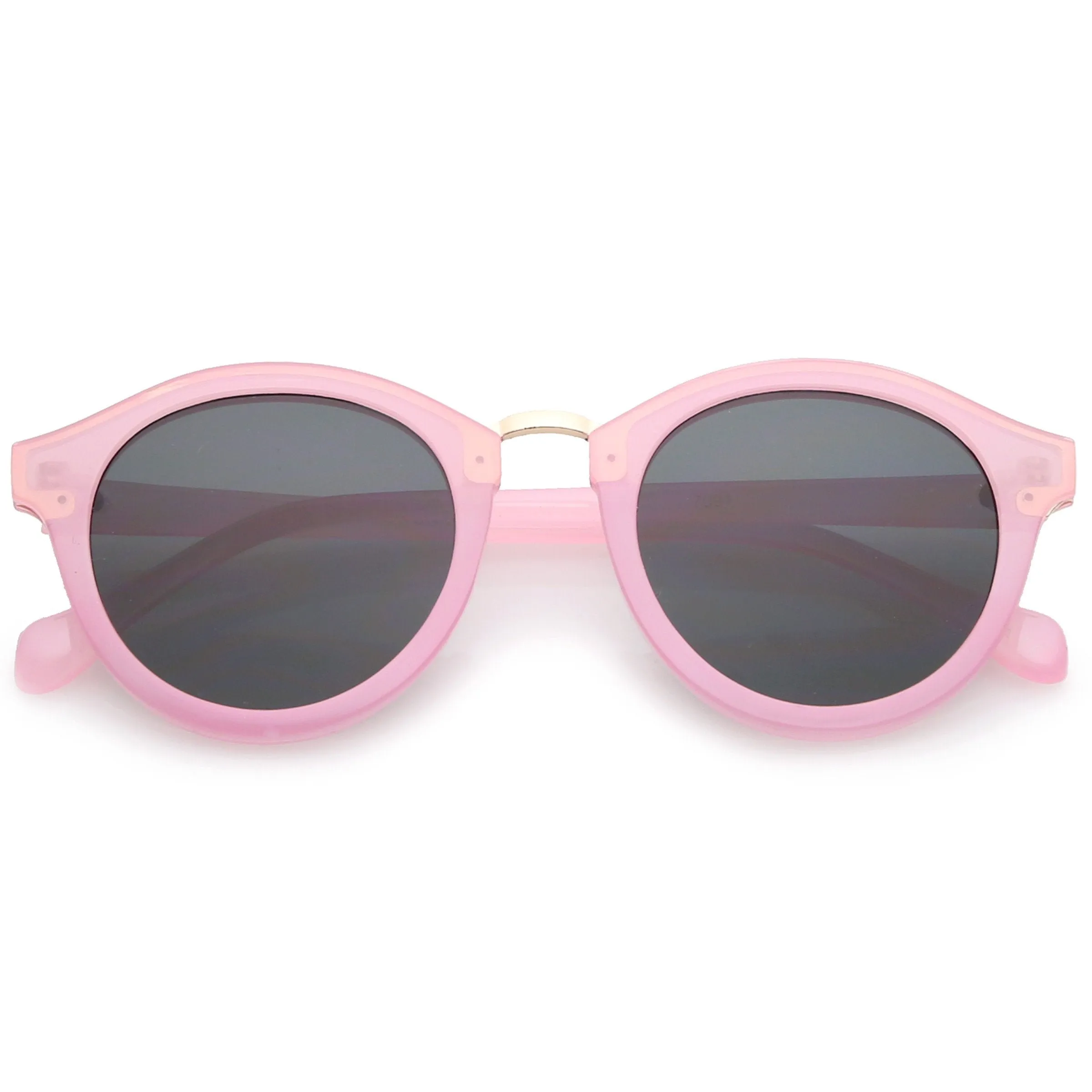 Vintage Dapper Round P3 Horned Rim Sunglasses C127 sold by ZeroUV product image thumbnail 4