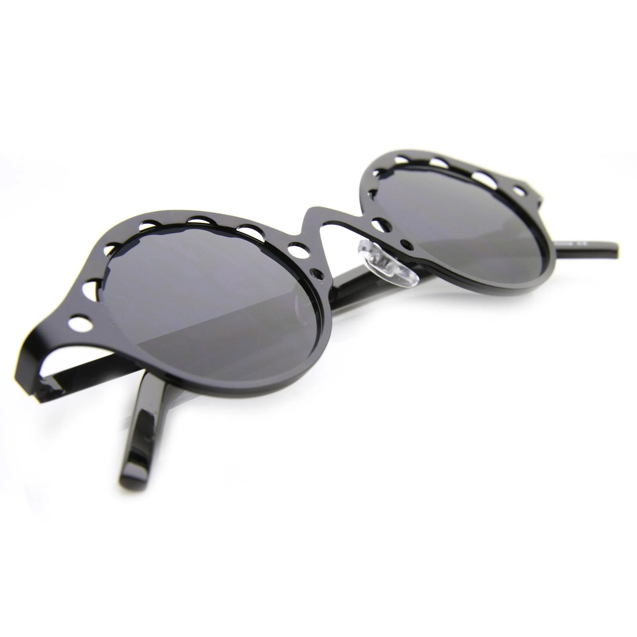 Vintage Inspired Steampunk Round Chain Frame Sunglasses 9579 sold by ZeroUV product image thumbnail 4