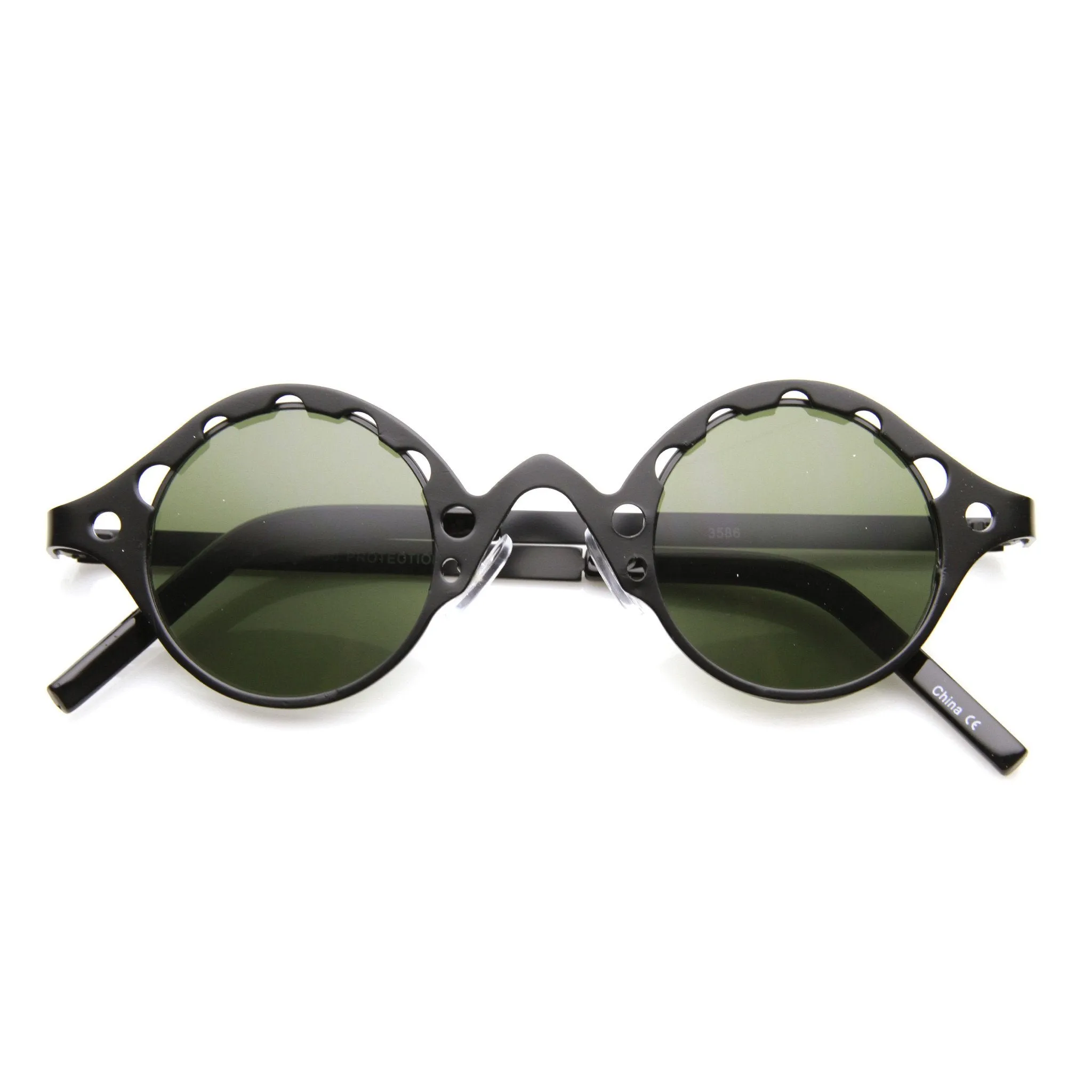 Vintage Inspired Steampunk Round Chain Frame Sunglasses 9579 sold by ZeroUV product image thumbnail 5
