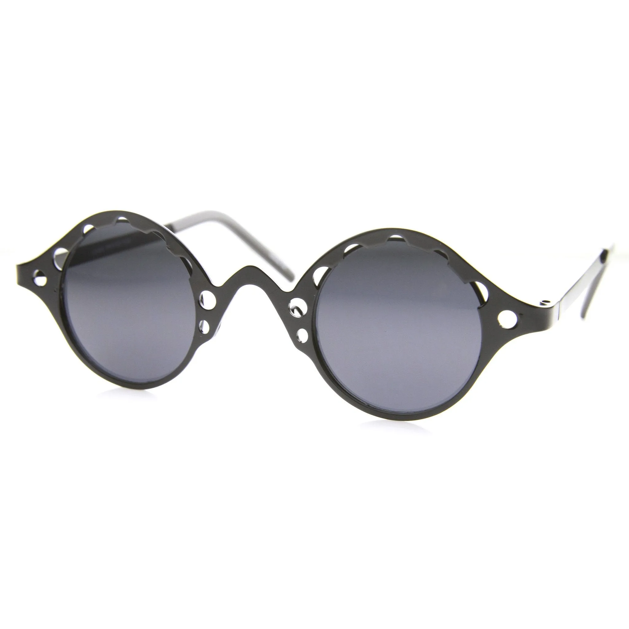 Vintage Inspired Steampunk Round Chain Frame Sunglasses 9579 sold by ZeroUV product image thumbnail 2