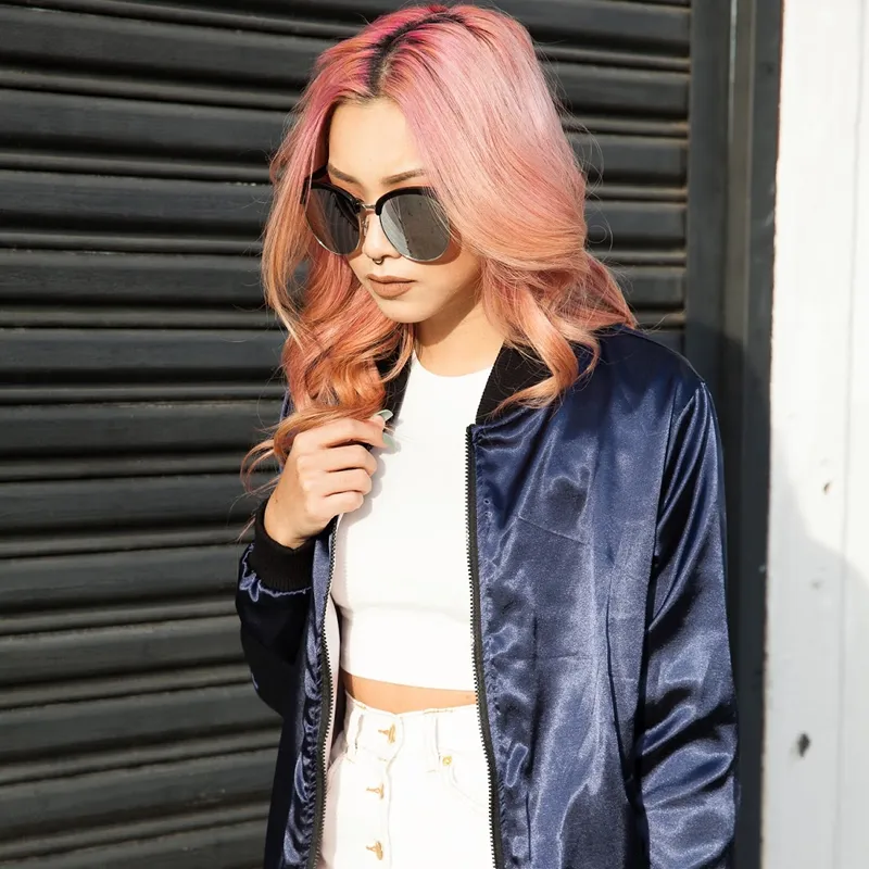 Oversize Round Horned Rim Half Frame Mirror Lens Sunglasses sold by ZeroUV