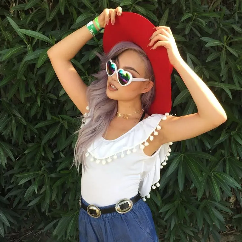 Women's Heart Shape Flash Mirror Rainbow Lens Sunglasses 9492 sold by ZeroUV product image thumbnail 3