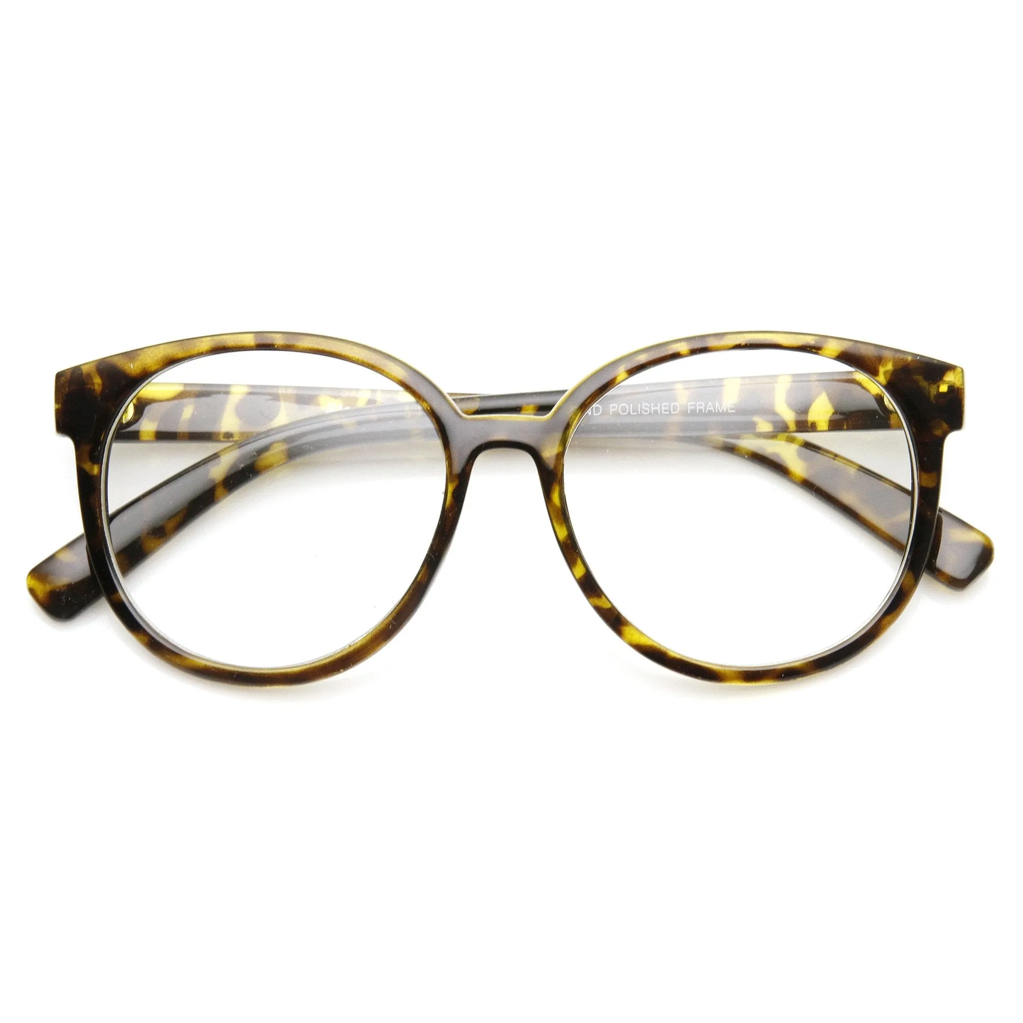 Large Round P3 Vintage Inspired Clear Lens Glasses 9425 sold by ZeroUV product image thumbnail 4