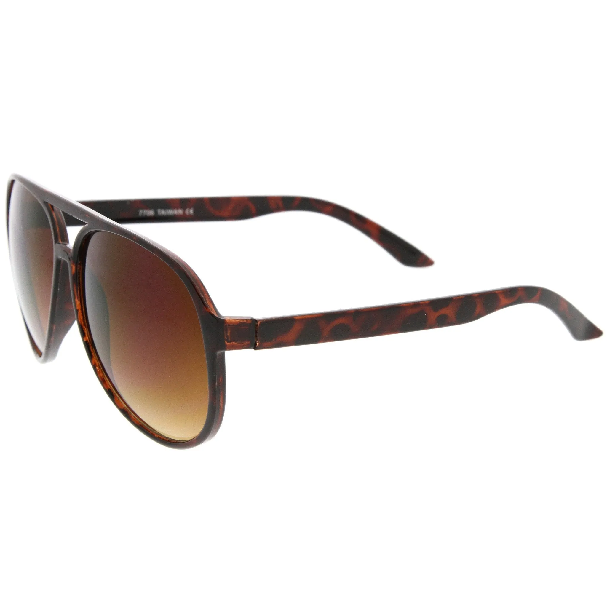 Retro 1980s Fashion Plastic Aviator Blue Blocking Lens Sunglasses 8453 sold by ZeroUV product image thumbnail 5