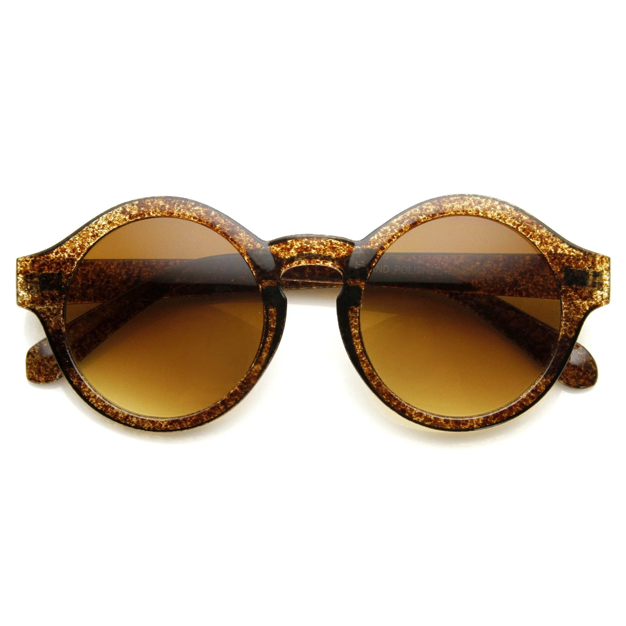 Classic Retro Keyhole Round P3 Frame Sunglasses 9196 sold by ZeroUV product image thumbnail 3