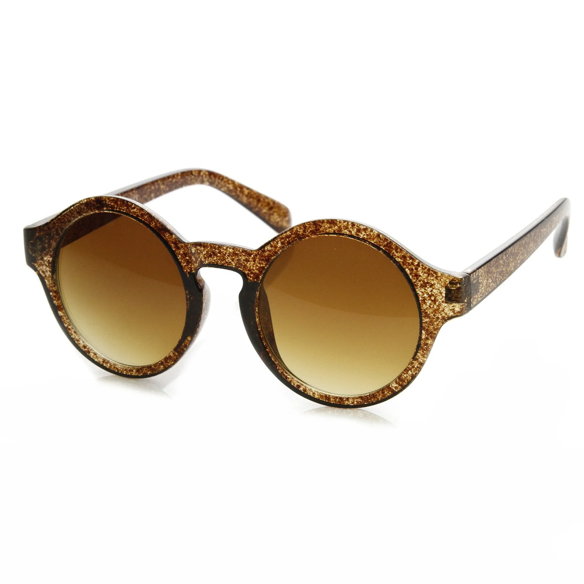 Classic Retro Keyhole Round P3 Frame Sunglasses 9196 sold by ZeroUV product image thumbnail 4