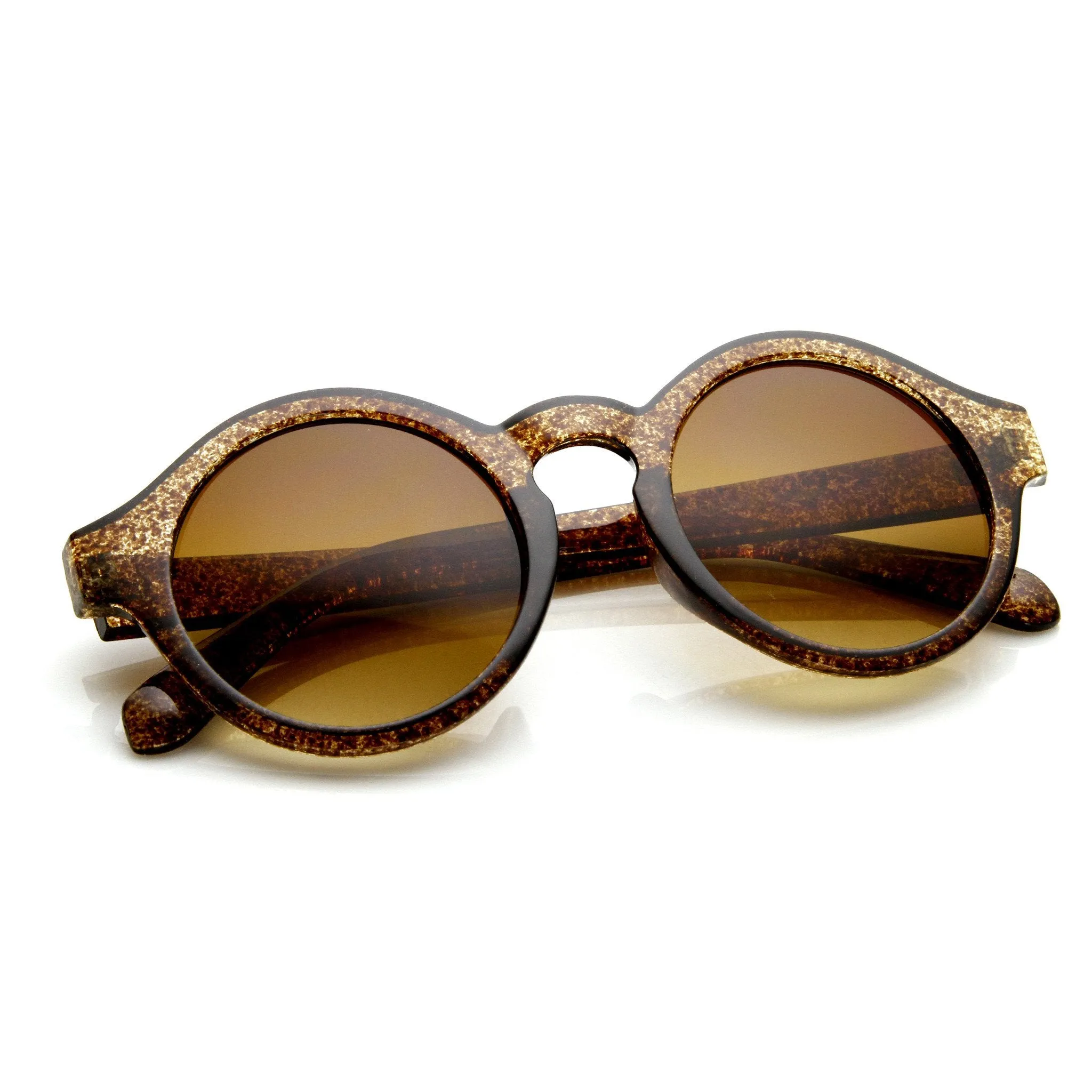 Classic Retro Keyhole Round P3 Frame Sunglasses 9196 sold by ZeroUV product image thumbnail 5