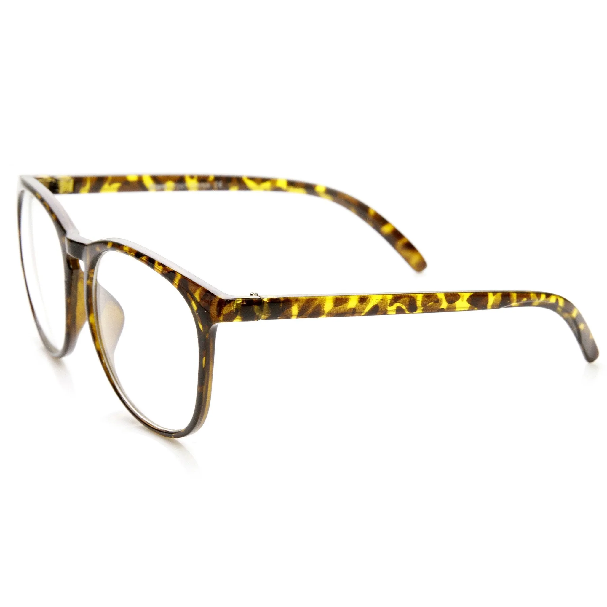 Vintage Inspired Horned Rim Dapper Clear Lens Glasses 9426 sold by ZeroUV product image thumbnail 3