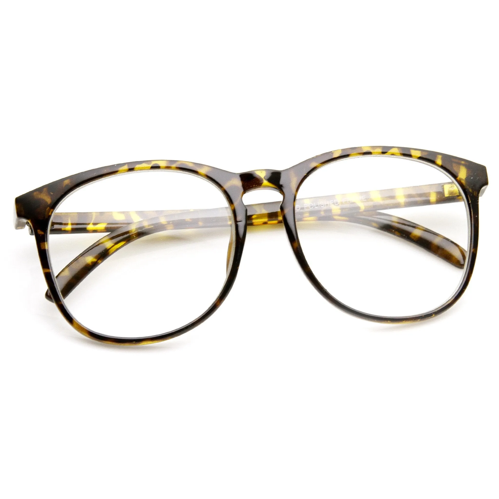 Vintage Inspired Horned Rim Dapper Clear Lens Glasses 9426 sold by ZeroUV product image thumbnail 4
