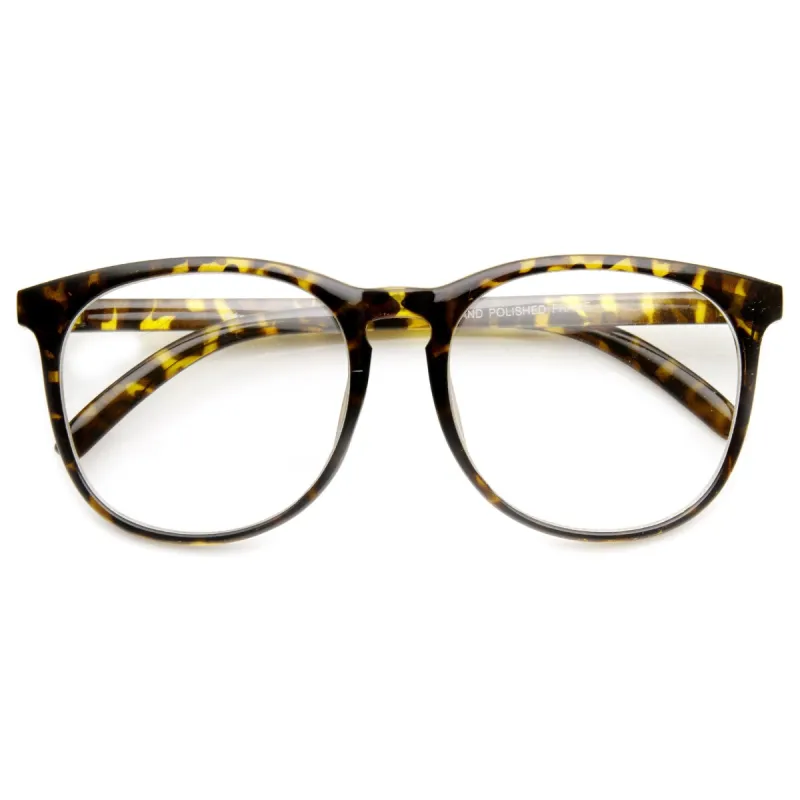 Vintage Inspired Horned Rim Dapper Clear Lens Glasses 9426 sold by ZeroUV