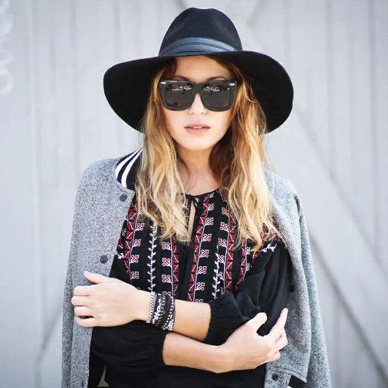 Oversize Women's Designer Fashion Thick Horned Rim Sunglasses sold by ZeroUV