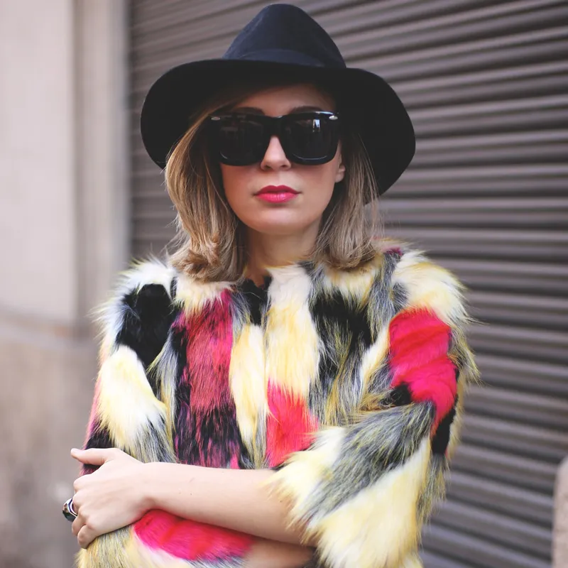 Oversize Women's Designer Fashion Thick Horned Rim Sunglasses sold by ZeroUV product image thumbnail 2