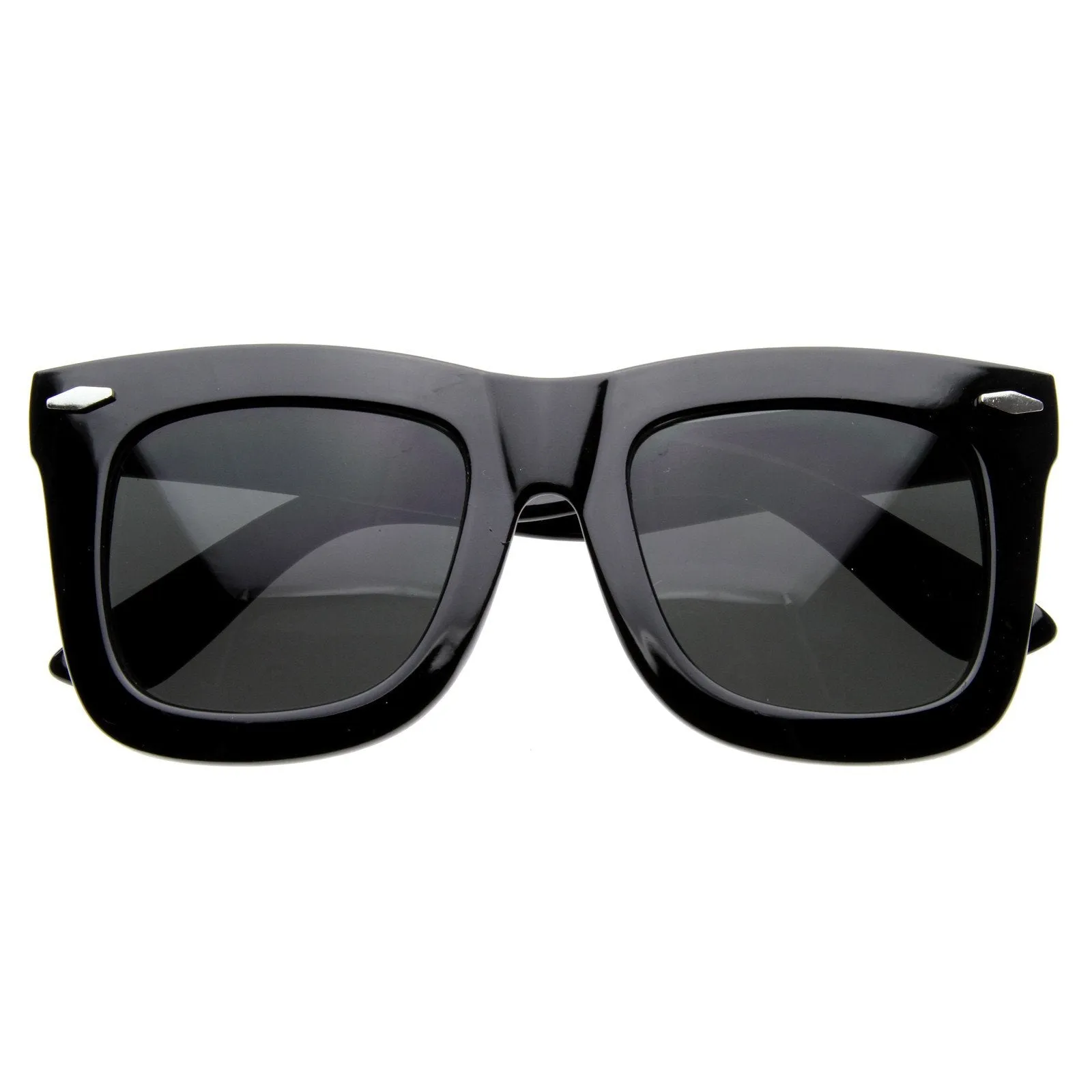 Oversize Women's Designer Fashion Thick Horned Rim Sunglasses sold by ZeroUV product image thumbnail 3