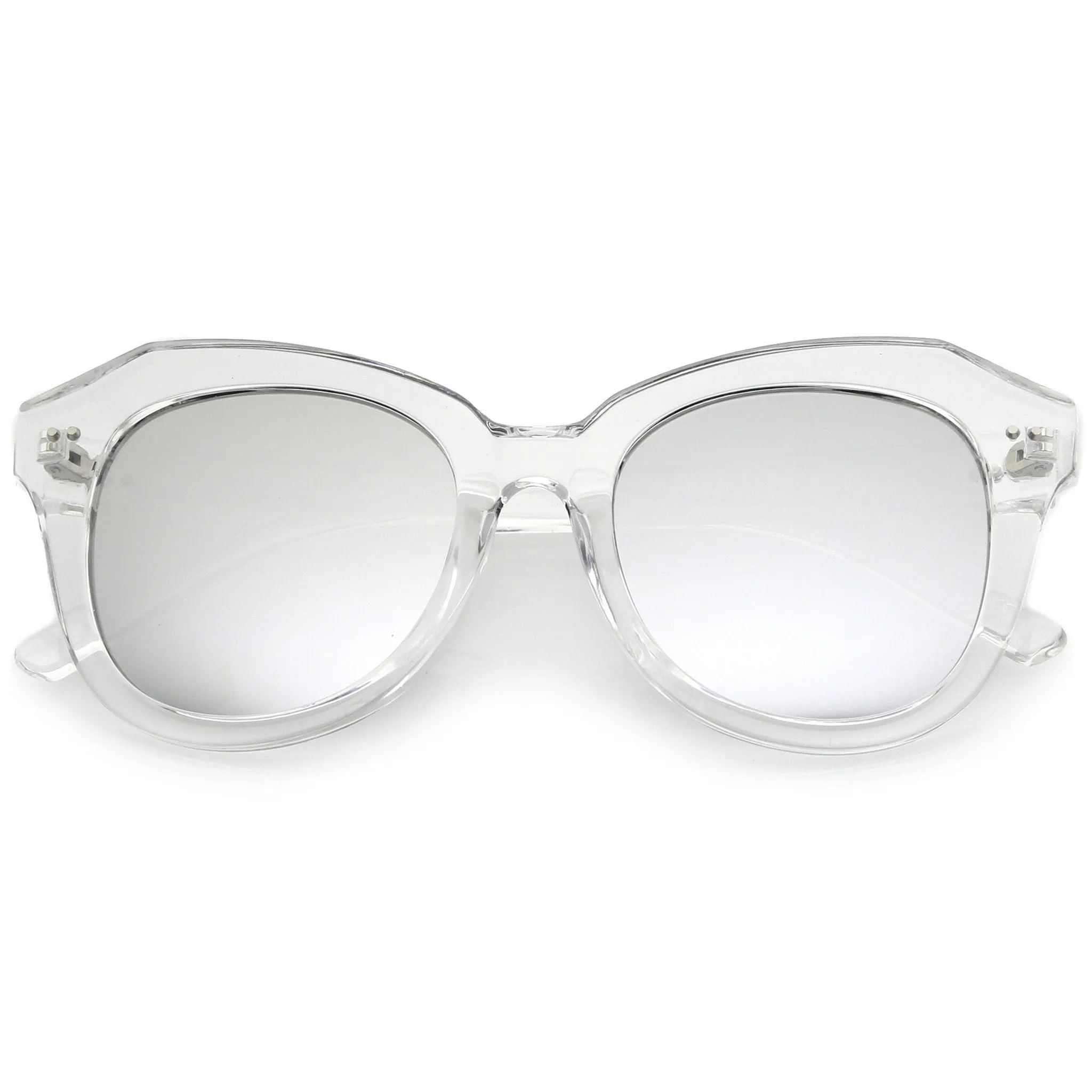 Oversize Women's Cat Eye Mirrored Lens Sunglasses A916 sold by ZeroUV product image thumbnail 3