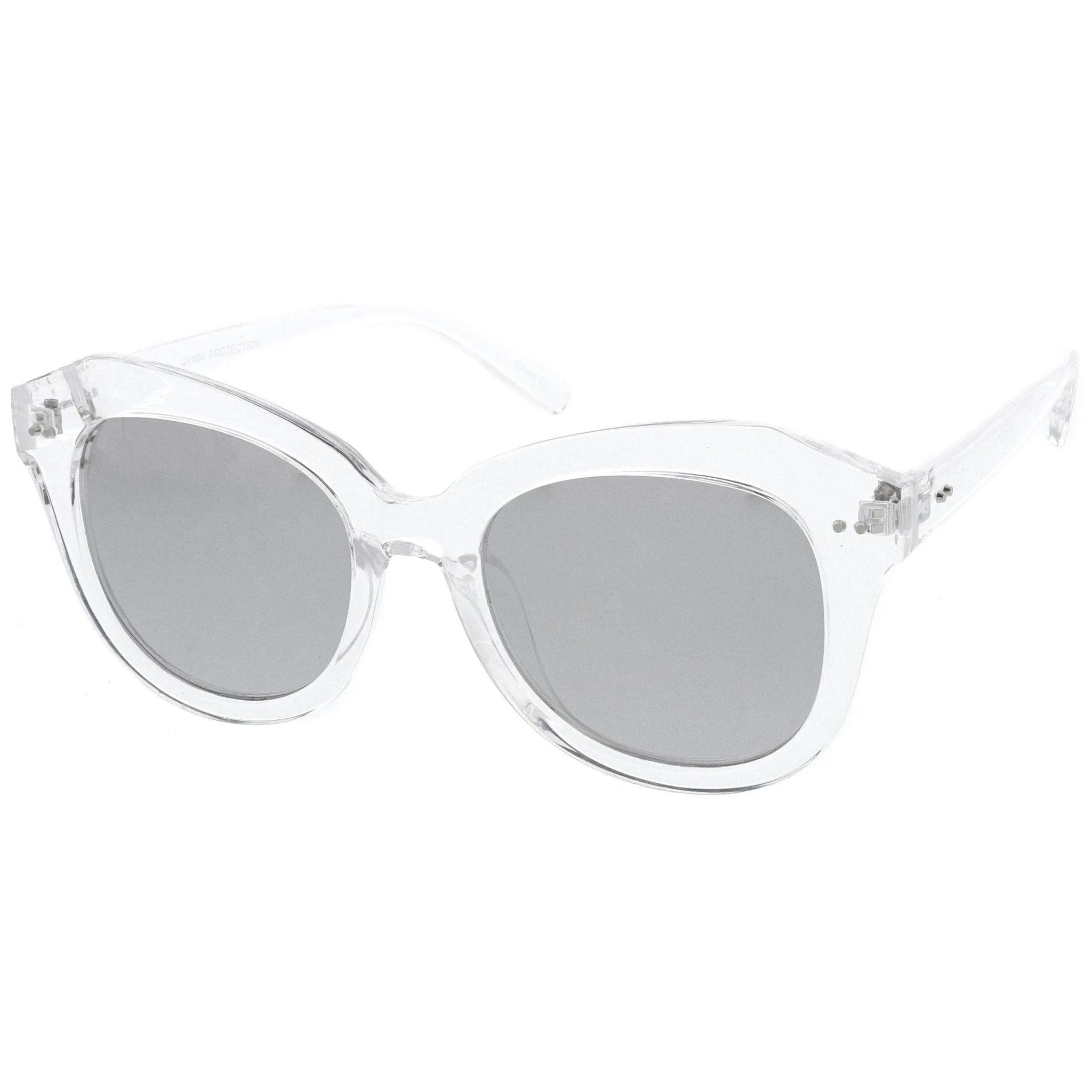 Oversize Women's Cat Eye Mirrored Lens Sunglasses A916 sold by ZeroUV product image thumbnail 4
