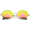 Retro 1990's Fashion Oval Mirrored Flat Lens Sunglasses C137 sold by ZeroUV