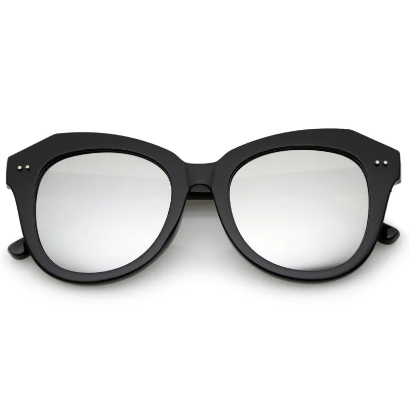 Oversize Women's Cat Eye Mirrored Lens Sunglasses A916 sold by ZeroUV