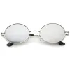 Retro 1990's Fashion Oval Mirrored Flat Lens Sunglasses C137 sold by ZeroUV