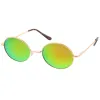 Retro 1990's Fashion Oval Mirrored Flat Lens Sunglasses C137 sold by ZeroUV