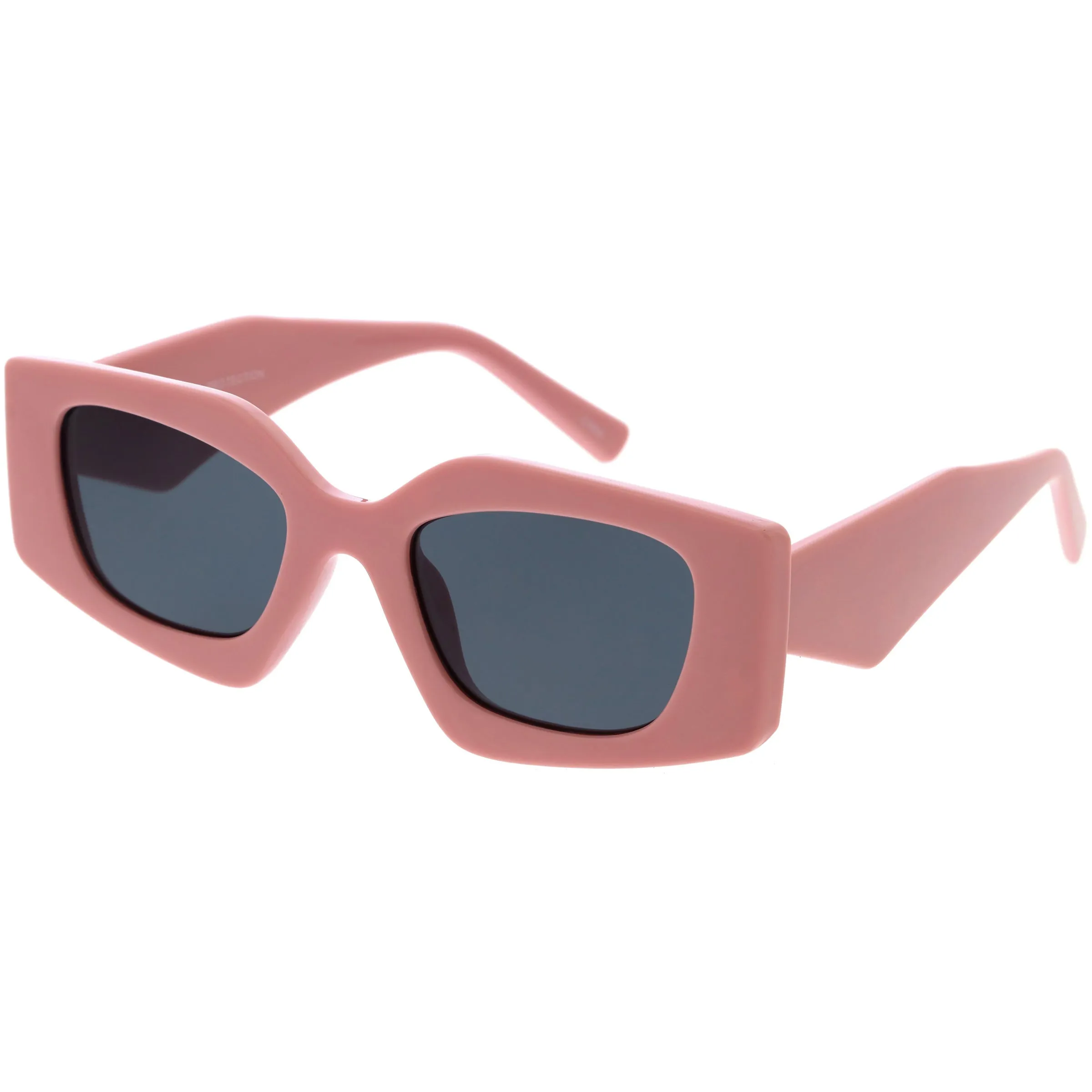 Medium Glam Chic Retro Chunky Square Sunglasses D314 sold by ZeroUV product image thumbnail 5