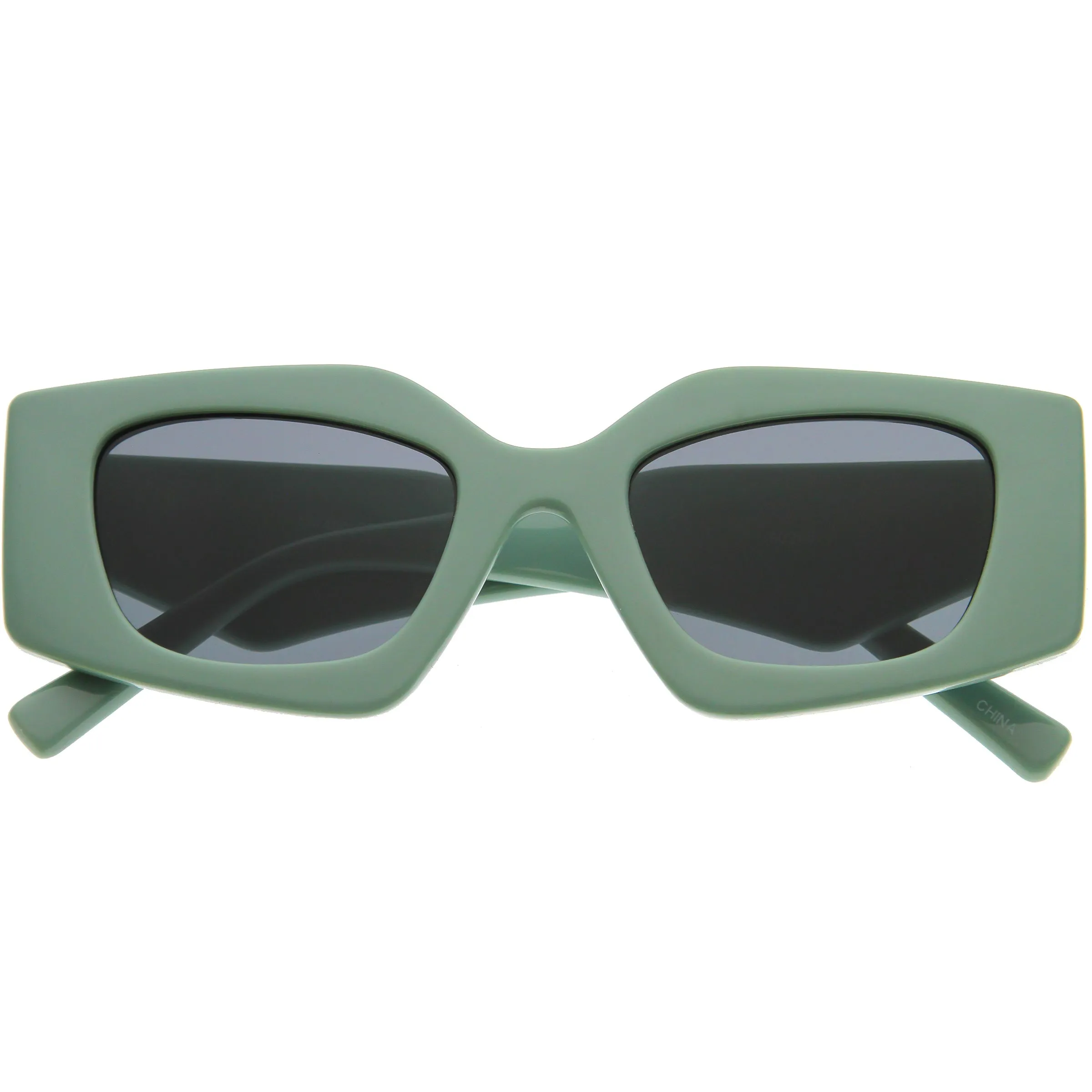 Medium Glam Chic Retro Chunky Square Sunglasses D314 sold by ZeroUV