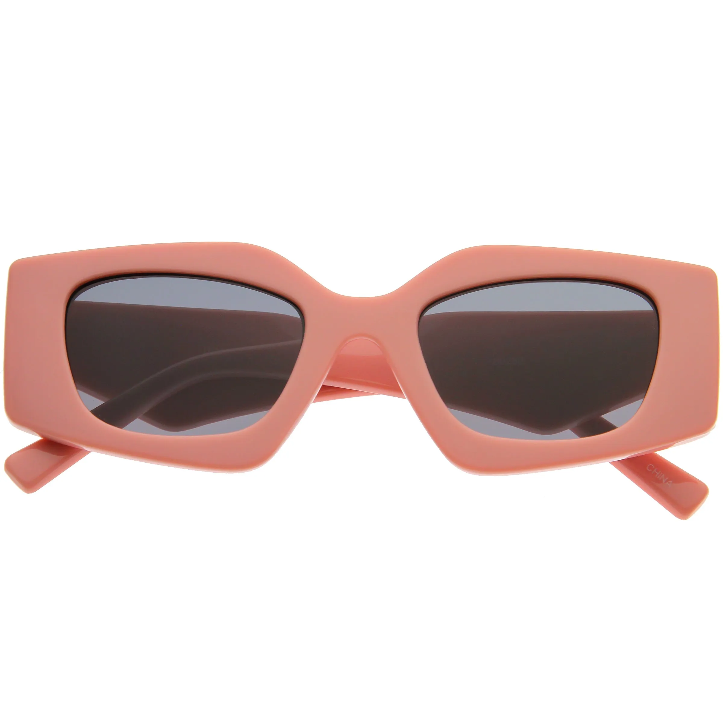 Medium Glam Chic Retro Chunky Square Sunglasses D314 sold by ZeroUV product image thumbnail 3