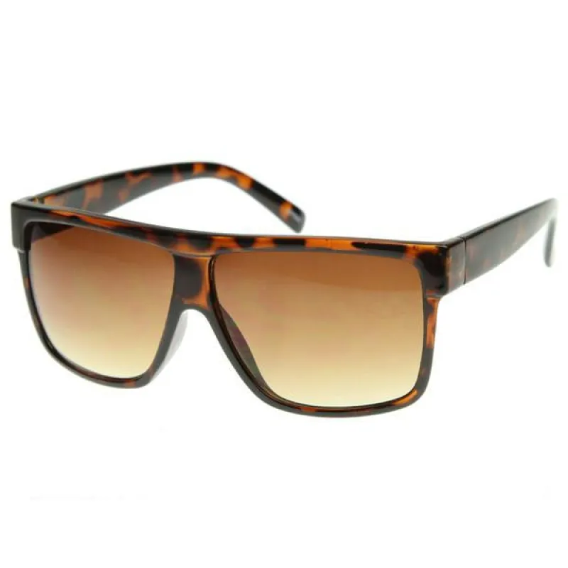 Retro Mens Super Flat Top Horned Rim Sunglasses 8493 sold by ZeroUV